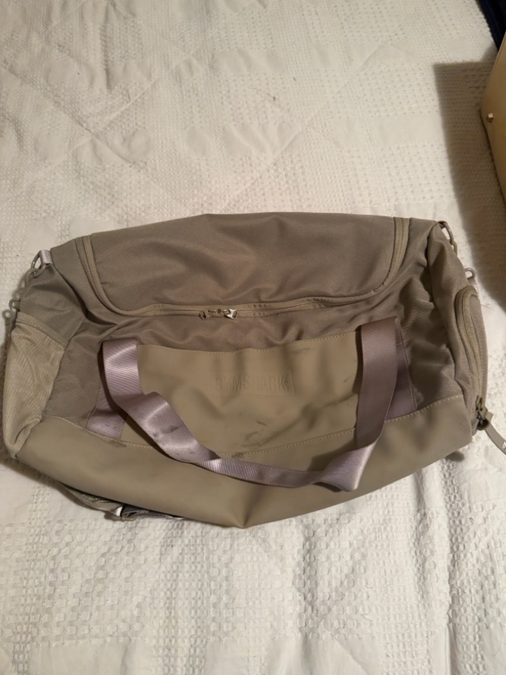 Gymshark Beige Duffel Bag - Picture 2 of 6
